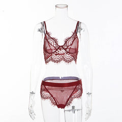 Woman Sexy Set Erotic Lace Bridal Lingerie Sexy Erotic Woman Holding Sexy Costumes Honeymoon Erotic Net Bra Deguisements Femmes