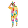 Image of Women Animal Pajamas Flannel Sleep Lounge Adults Sleepwear Cute Unicorn Lemur Tiger Stitch Cartoon Onesies Pyjama Sets