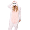 Image of Women Animal Pajamas Flannel Sleep Lounge Adults Sleepwear Cute Unicorn Lemur Tiger Stitch Cartoon Onesies Pyjama Sets