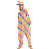 Image of Women Animal Pajamas Flannel Sleep Lounge Adults Sleepwear Cute Unicorn Lemur Tiger Stitch Cartoon Onesies Pyjama Sets