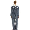 Image of Women Animal Pajamas Flannel Sleep Lounge Adults Sleepwear Cute Unicorn Lemur Tiger Stitch Cartoon Onesies Pyjama Sets