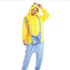 Image of Women Animal Pajamas Flannel Sleep Lounge Adults Sleepwear Cute Unicorn Lemur Tiger Stitch Cartoon Onesies Pyjama Sets