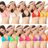 Image of Women Bikini Top Push-up Padded Bras Bralette Swimsuit Swimwear Beach Bathing Suit Solid Swim Bikinis Top Swimwear