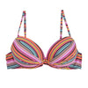 Image of Women Bikini Top Ruched Print Sexy Swimsuit Tops Underwire Micro Bikini Adjustable Straps Women Push Up Girls Swimwear T602