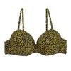 Image of Women Bikini Top Ruched Print Sexy Swimsuit Tops Underwire Micro Bikini Adjustable Straps Women Push Up Girls Swimwear T602