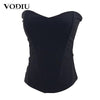 Image of Women Bustier Corset Female Sexy Slim Waist Trainer Black  Bra Top For Ladies To Loss Weight 2019 Summer Women Bustier Corset