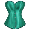 Image of Women Corset Sexy Slim Burlesque Satin Body Shaper Strapless Overbust Plus Size Corset and Bustier