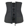 Image of Women Latex Waist Trainer Body Shaper Corsets with Zipper Cincher Corset Top Slimming Belt Black Shapers Shapewear Plus Size