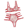 Image of Women Lingerie Corset Lace Underwire Racy Muslin Sleepwear Underwear Tops and Briefs Fashion Sous Vetement Femme Sexy Ensemble