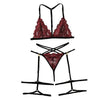 Image of Women Lingerie Corset Lace Underwire Racy Muslin Sleepwear Underwear Tops and Briefs Fashion Sous Vetement Femme Sexy Ensemble