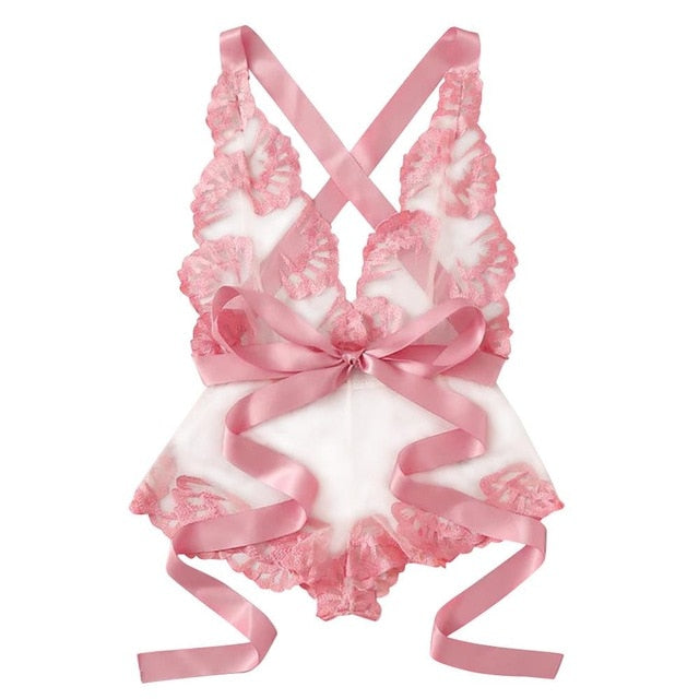 Women Lingerie Corset Lace Underwire Racy Muslin Sleepwear Underwear Tops and Briefs Fashion Sous Vetement Femme Sexy Ensemble