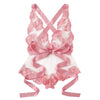 Image of Women Lingerie Corset Lace Underwire Racy Muslin Sleepwear Underwear Tops and Briefs Fashion Sous Vetement Femme Sexy Ensemble