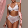 Image of Women  New Sexy Lingerie Lace Seamless Bra+Back Hollow Out Briefs Panties Bra Set Babydoll Underwear Intimate Nightwear