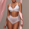 Image of Women  New Sexy Lingerie Lace Seamless Bra+Back Hollow Out Briefs Panties Bra Set Babydoll Underwear Intimate Nightwear