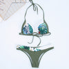 Image of Women Push Up Micro Bikini Summer Swimming Wear Swimsuit Female Bandage Bathers Brazilian Bikini Set Halter Swimwear