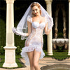 Image of Women Sexy Lace Babydoll Lingerie Sexy Hot Erotic Wedding Lingerie White Lace Wedding Dress Cosplay Costume Sexy Porno Underwear