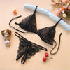 Image of Women Sexy Lingerie Hot Erotic Sexy Panties Open Crotch Porn Transparent Lace Underwear Crothless Underpants G-string Sex Wear