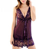 Image of Women Sexy Nightwear Plus Size M-XXL Lace Nightgown Sleepwear Dress G-String Sexy Lingerie Robe (FITS SMALLER THAN USUAL)