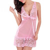 Image of Women Sexy Nightwear Plus Size M-XXL Lace Nightgown Sleepwear Dress G-String Sexy Lingerie Robe (FITS SMALLER THAN USUAL)