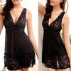 Image of Women Sexy Nightwear Plus Size M-XXL Lace Nightgown Sleepwear Dress G-String Sexy Lingerie Robe (FITS SMALLER THAN USUAL)