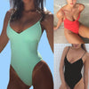 Image of Women Solid Bikinis Sexy Bandage One Piece Backless Swimsuit Female Bathing Suits Bodysuit Beach Wear New Swim Suit Monokini