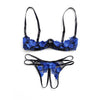 Image of Women for Sex Push Up Sexy Underwear Lingerie Bralette Open Chest with Open Crotch Panties Bra Set for Valentine's Sexy Bras for