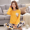 Image of Women pajamas Set Winter pajamas for women New sleepwear Cartoon pijamas Printed pyjamas women Long Sleeve Cute pijama mujer
