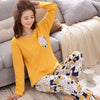 Image of Women pajamas Set Winter pajamas for women New sleepwear Cartoon pijamas Printed pyjamas women Long Sleeve Cute pijama mujer