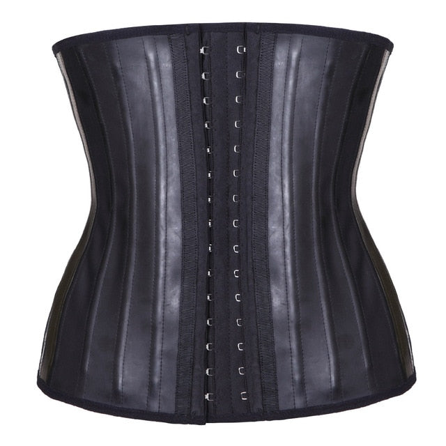 Women's 25 Steel Boned Latex Waist Train Corset Underbust Corsets and Bustiers Body Shaper PlusSize 5XL Harness Bustier Corselet