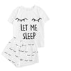 Image of Women's Cactus Printed Pajamas Set Cotton Girls Casual Shorts Short Sleeve Ruffled T-Shirt Sleepwear Nightwear Set pyjama femme