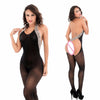 Image of Womens transparent Open Crotch Bodystocking Sexy Erotic Lingerie Teddies Body suits Crotchless bodysuit sleepwear Tights 165