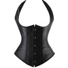 Image of X New Steampunk Steel Boned Lace up Back Sexy Body Bustier Overbust Corset Women Waist Cincher Corsets Black Plus Size S-6XL
