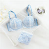 Image of YSANSCA 2017 Hot Sale Luxury 1/2 Cup Brand Sexy Intimates Push Up Bra Set Underwear Floral Embroidery Lace Women Bra Panty