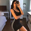 Image of ZSIIBO Sexy Women Summer Dress Bandage Bodycon Sleeveless Evening Party Club Short Mini Dress 2019 Fashion Women Clothes