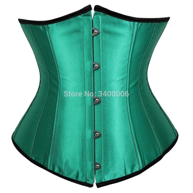 corset underbust plus size sexy bodyshaper costumes bustiers corsets cincher ladies burlesque corselet red black blue pink brown