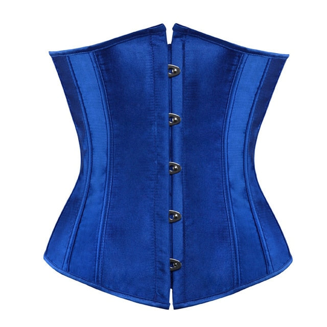 corset underbust plus size sexy bodyshaper costumes bustiers corsets cincher ladies burlesque corselet red black blue pink brown
