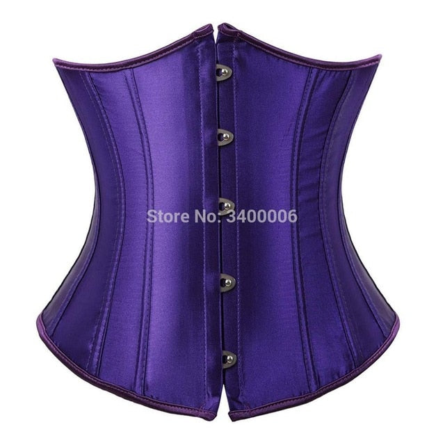 corset underbust plus size sexy bodyshaper costumes bustiers corsets cincher ladies burlesque corselet red black blue pink brown