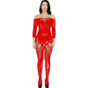 Image of ms ragdoll Sexy Bodystockings Black Sex Nightwear Erotic Appear Underwear Sleepwear Intimate Kimono Sex product Crotchless Teddy