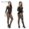 Image of ms ragdoll Sexy Bodystockings Black Sex Nightwear Erotic Appear Underwear Sleepwear Intimate Kimono Sex product Crotchless Teddy
