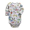 Image of newborn bodysuit baby babies bebes clothes long sleeve cotton printing infant clothing 1pcs 0-24 Months