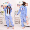 Image of winter flannel кигуруми women men onesies cute cartoon animal stitch unicornio Pajamas Sets Unisex Pyjama Pijama sleepwear